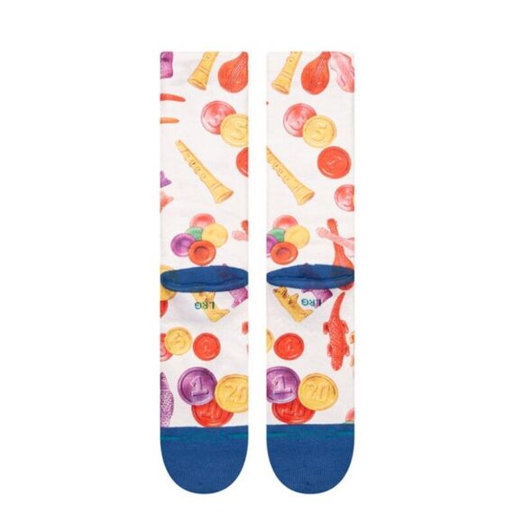 STANCE HARIBO NWT XSTANCE POLY CREW COLOR MULTI SIZE LARGE CASUAL MID CUSHION - Picture 3 of 8